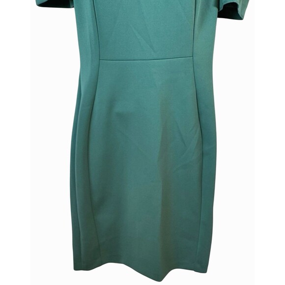Calvin Klein Dress Womens‎ 6 Green Sheath Short Puff Sleeve Above Knee Career - Picture 4 of 9